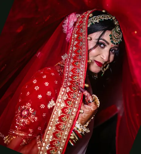 Bridal Veil Solo Wedding Portrait 