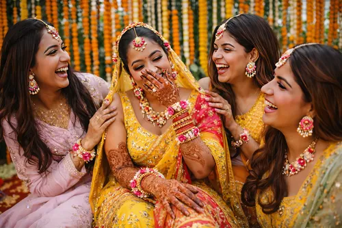 Haldi Ceremony Colorful Wedding 