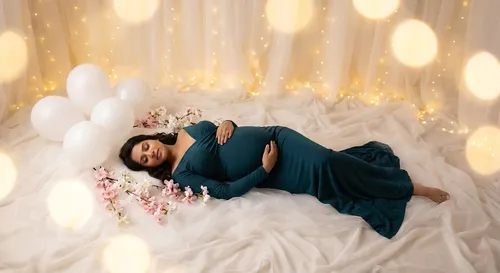 Elegant Maternity Photoshoot India 