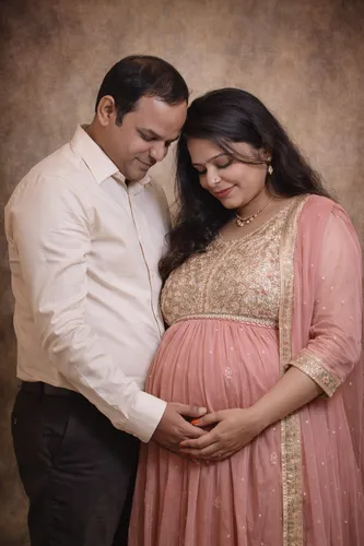 Emotional Pregnancy Portrait Natural Light 